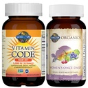 Garden of Life Organics Women's Once Dail,y 60ct & Vitamin Code Vitamin D3 5,000IU, 60ct