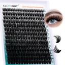 Lash Clusters Fluffy Cluster Lashes Extensions Thick 280pcs D Curl Eyelash Clusters DIY At Home Individual Lashes Extension by GEMERRY（80P-10-18mm)