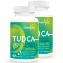 TUDCA Lever Ondersteuning Supplementen 1000mg - 120 Vegan Capsules, TUDCA Bile Zouten met Milk Thistle Herbal Blend Formule voor leverreiniging en reparatie