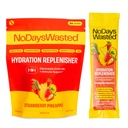 Hydration Replenisher Electrolyte Replacement Stick Packets| Essential Rapid Hydration & Vitamins | Sodium, Potassium, Magnesium, Vitamins B, C, D, Zinc | Strawberry Pineapple 24 Pack