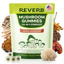Mushroom Gummies 16 in 1 Mushroom Supplement with Lion's Mane, Reishi, Turkey Tail, Cordycep, Shiitake, Chaga, Maitake Mushroom & Ashwagandha, Vitamin, Support Focus, Energy, Immunity & Sleep (60)