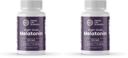 120 mg High Dosage Melatonin Max in Easy-to-Swallow Capsules - 30 Servings (Pack of 2)