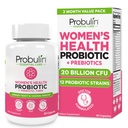 Probulin Womens Probiotic - Vaginaal, UT, Gut & Immune Health met Lactobacillus Reuteri - 20 miljard CFU, 12 probiotische strains en prebiotica - 60 veganistische, glutenvrije capsules voor Whole-Body Wellness