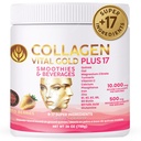 Vital Life, Collagen Peptides Powder - Hydrolyzed Collagen with +17 Super Ingredients, 1.6 lb, Red Berries Flavor, Supplement for Healthy Hair, Skin, Nails, Bones, Joints, Collagen for Women & Men.