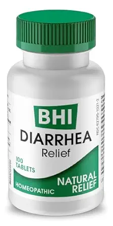 Medianatura BHI Diarree Verlichting Fast-Acting Natural Remedie voor milde diarree 8 Verzachtende Homeopathische Activities Help Kalmeer Maagpijn Gas Indigestie en krampen voor vrouwen en mannen - 100 Tabletten