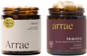 Arrae Bloat + Tribiotic Bundle, Bloating Relief Digestive Enzymes, Gas & Indigestie Relief, Probiotica voor vrouwen, Ondersteuning voor Vaginale pH-balans, Immune, en Vrouwelijke Gezondheid, 60 Capsules Elke