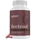Organic Beetroot Capsules 1300mg – 60 Capsules | Supports Nitric Oxide Production & Circulation Health | Vegan, Non-GMO, Gluten Free Supplement | Made in USA, GMP Certified