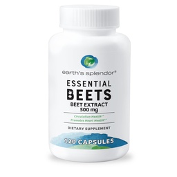 Earth's Splendor Essential Beets Supplement - Premium Beet Root Extract for Heart Health, Enhances Athletic Performance, 2-Month Supply, Vegan & Allergen-Free