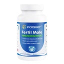 pcoskey® FertilMale | Male Fertility Supplement for Sperm Motility & Count | w/L-Carnitine, CoQ10, Zinc | Natural, Vegan | Made in USA, GMP Certified| 90 Capsules