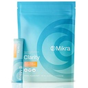 Mikra Clarity Nootropic Focus Drink Mix - Daily Cognitive & Calm Support Formula with Citicoline, Lion’s Mane & L-Theanine - Calm Drink Mix & Focus Aid for Energy and Clarity - 14 Single-Serve Sachets