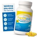 Omega 3 Fish Oil 60Count 1600 mg Made in Norway - High Potency Fish Oil Omega 3 supplementen triglyceride vorm met EPA en DHA supplementen voor vrouwen en mannen Geen Fishy na smaak Natuurlijke citroen smaak