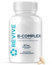 Revive MD Vitamine B Complex Capsules - Ondersteunt de gezondheid van het hart en het immuunsysteem - B-complex vitaminesupplement voor vrouwen en mannen - Vitamine B12 Complex bevordert de gezonde hersenfunctie en verhoogt de energie