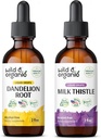 Wild & Organic Dandelion Tinctuur 2 fl oz & Milk Thistle Tinctuur 2 fl oz