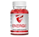 ENERGI Apple Cider Vinegar Gummies, 1000mg Per Serving, with Folic Acid, Vitamin B12, and Pomegranate & Beet Juice, Immune Support Supplement, 60 ACV Gummies