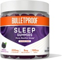Bulletproof Sugar-Free BlackBerry Smaak Slaap Gummies, 60 Tellen, Keto Supplement voor slaapondersteuning