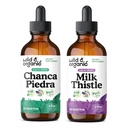 Wild & Organic Chanca Piedra Tincture 4 fl oz & Milk Thistle Tincture 4 fl oz