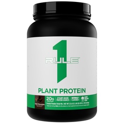 Rule 1 Proteins Plant Protein - Vegan, Gluten-Free, Dairy Free, & Soy Free Protein Powder with 20g Protein per Serving (20 Servings, Dark Chocolate)