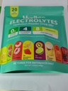 Sugar Free Electrolyte Powder Packets, 20 Sticks Hydration Drink Mix with Vitamins & Minerals, High Sodium Formula, 8 Flavors for Sports, Travel & Daily Hydration