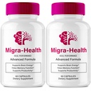 Migra-Health Capsules, Official Migra-Health Supplement for Brain Health & Memory Support - Maximum Strength, Advanced Formula Nootropic Pills, All Natural Migra Health Support Reviews (2 Pack)