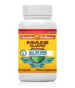 -10 in 1- Made in USA Immune Support Supplement–Elderberry Immune Guard and Booster with Zinc and Vitamin C, Vitamin B6, Turmeric, Garlic, Echinacea 60 Count/1 Month Supply