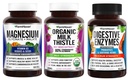 FarmHaven Magnesium Glycinate & Malate + Milk Thistle + Digestieve Enzymen met Probiotica