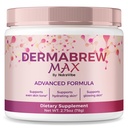DermaBrew Max Powder, Derma Brew Max Korean-Inspired Blend for Skin Hydration, Radiance & Natural Healthy Skin | Premium Retinol Glow-Inspired Easy-to-Mix Formula Drink (30 Servings)