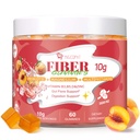 Migcopat 10G Fiber Gummies for Adults with Vitamins C, D, B3, B5 - Digestive & Gut Health Gummies with 30 Billion CFU Probiotics Blend, Inulin, ACV, Magnesium, Zinc, Support Digestive Health, 60 Cts