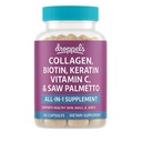 Droppels Collagen Capsules – Advanced Collagen + Biotin + Keratin + Vitamin C – Hair, Skin, Nails & Joints Support – 60 Count Dietary Supplement