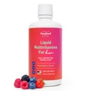PureGood Liquid Multivitamin for Women | Methylated B12, Folate, Biotin & Saffron | Omega 3 6 7 9 | Energy, Mood & Hormone Balance | Iron Free | Sugar Free | 30 Fl Oz
