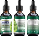 Soursop Bitters Liquid Drops,Vitamine C, Dieetvezel, Glutenvrij,120ml, 4 Fl Oz (3 Pack)
