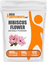 BulkSupplements.com Hibiscus Flower Extract Powder - Hibiscus Supplement, Hibiscus Extract, Herbal Supplement - Vegan & Gluten Free, 800mg per Serving, 100g (3.5 oz) (Pack of 1)