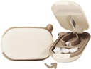 MURRI&MURRDI Small Pill Cutter, Pill Splitter Pill Cutter voor kleine of grote pillen, Portable Medicine Cutter voor Pocket Purse Pillenhouder Cutter voor vitamines, tabletten, medicijnen (A Caramel)