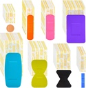 Lounsweer 720 stuks Variety Bandages Pack Diverse maten Vingertip Bandages Waterdichte Bandages Ademende lijm Bandages Bulk voor EHBO Wound Care Scrapes Blister (Vivid Color)