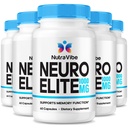 (5 Pack) Neuro Elite – The Natural Memory Support Formula with a Clean, Potent Blend to Support Sharp Focus, Clarity, Attention & Clear Thinking | NeuroElite Easy-to-Swallow Smart Pills (300 Capsules)