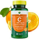 Vitamin C Immune Health Dietary Supplement Chewable Tablets Spriig Vallly, Orange, 500 mg, 60 Count (Pack of 1) (Pack of 1)