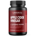 Apple Cider Vinegar Capsules with Cayenne Pepper - Bloating Relief and Appetite Suppressant - 500mg ACV and 20mg Capsicum Annuum Per Serving Unflavored - 60 Count - Vegan, Non-GMO - 2 Month Supply