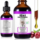 Cat Multivitamin Drops, 15-in-1 Multivitamin Drops for Cats, Immune Support, Heart, Skin & Coat Health, Digestion, Joint Care, for All Life Stages, Easy to Use 60ml 1 Pack