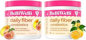 Belli Welli Daily Fiber Supplement Bundle with Collageen, Probiotics & Electrolytes 