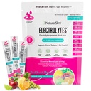 NaturalSlim Hydration & Energy Drink Mix with Prebiotics, Gut Health Support, Sugar-Free Electrolytes Powder Packets, 16 Stick Packs – Fruit Punch