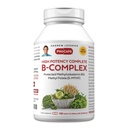 ANDREW LESSMAN High Potency B-Complex 180 Capsules - met hoge niveaus van folaatcomplex en biotine, bevordert celgroei, energie, immuunfunctie, ontgifting, vetmetabolisme en meer