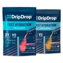 DripDrop Hydration - Electrolyte Powder Packets - Piña Colada, Mango, Açaí, Passion Fruit, Grape, Fruit Punch, Strawberry Lemonade, Cherry - 32 Count