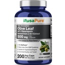 NusaPure Olive Leaf 20% Oleuropein 50:1 Extract, 500 mg Equivalent aan 25.000 mg 200 Veg Caps Geschikt voor vegetariërs en veganisten, niet-GMO