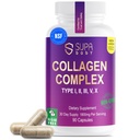 Premium Collagen Complex for Women - 1800mg Multi Collagen Types I, II, III, V, X, Non-GMO & Sugar Free, 90 Capsules (30 Day Supply) - Support Skin Elasticity & Joint Care