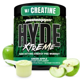 PROSUPPS de heer Hyde Xtreme Pre Workout Powder met Creatine, Beta Alanine & Cafeïne - Extreme Energy, Pumps, Focus & Performance - Fitness & Gym Supplementen voor mannen en vrouwen (Green Apple, 30 Servers)