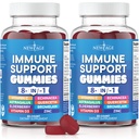 NEW AGE 8 in 1 Immune Support Booster Supplement with Astragalus Root, Vitamin C and Zinc 50mg, Vitamin D 5000 IU, Quercetin & Bromelain (8 in 1 Gummies (Pack of 2))