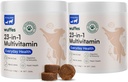 Wuffes 23-in-1 Kauwbare hond Multivitamine&Supplements Bundle - Honden Multivitamine voor Small&Large Ras - 2 Pack - 60 Tel.