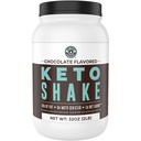 Keto substitut de repas Shakes, chocolat, 2 livres, faible teneur en glucides Keto mélange de protéines Shake, poudre MCT, herbacée hydrolysée Peptides de collagène, Keto petit déjeuner Shake, 20g de graisse, 14g de protéines, 1 carbure net, Zéro sucre