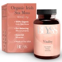 Capsules de mousse de mer d'Irlande biologique avec racine de dard, bladderwrack et poivre noir biopériné - pour soutenir l'énergie, la santé de Gut, la thyroïde et l'antivieillissement - Vegan - 90 ct