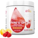 Sweat Ethic FYRE’D UP, 200MG Natural Caffeine, Supports Active Lifestyle & Dietary Control, Easy-Mix Powder for Pre Workout Energy, Raspberry Lemonade Flavor, 30 Srvgs